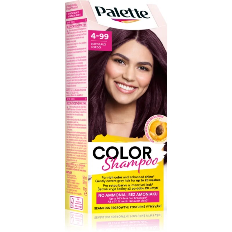 Schwarzkopf Palette Color Shampoo тониращ шампоан цвят 4-99 Bordeaux 50 мл.
