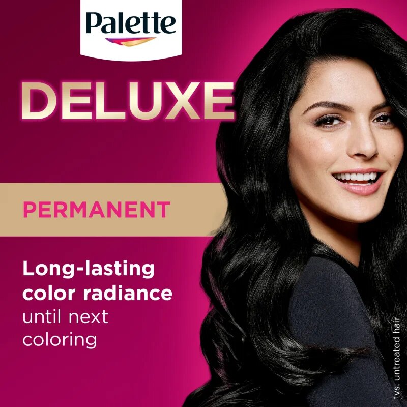 Schwarzkopf Palette Deluxe перманентната боя за коса цвят 1-0 Deep Natural Black 1 бр.