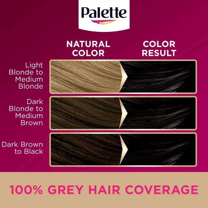 Schwarzkopf Palette Deluxe перманентната боя за коса цвят 1-0 Deep Natural Black 1 бр.