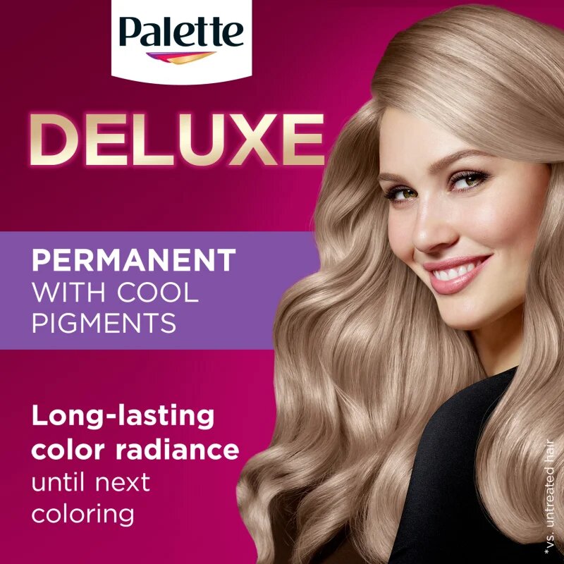 Schwarzkopf Palette Deluxe перманентната боя за коса цвят 9-11 Cool Light Grey Rose 1 бр.
