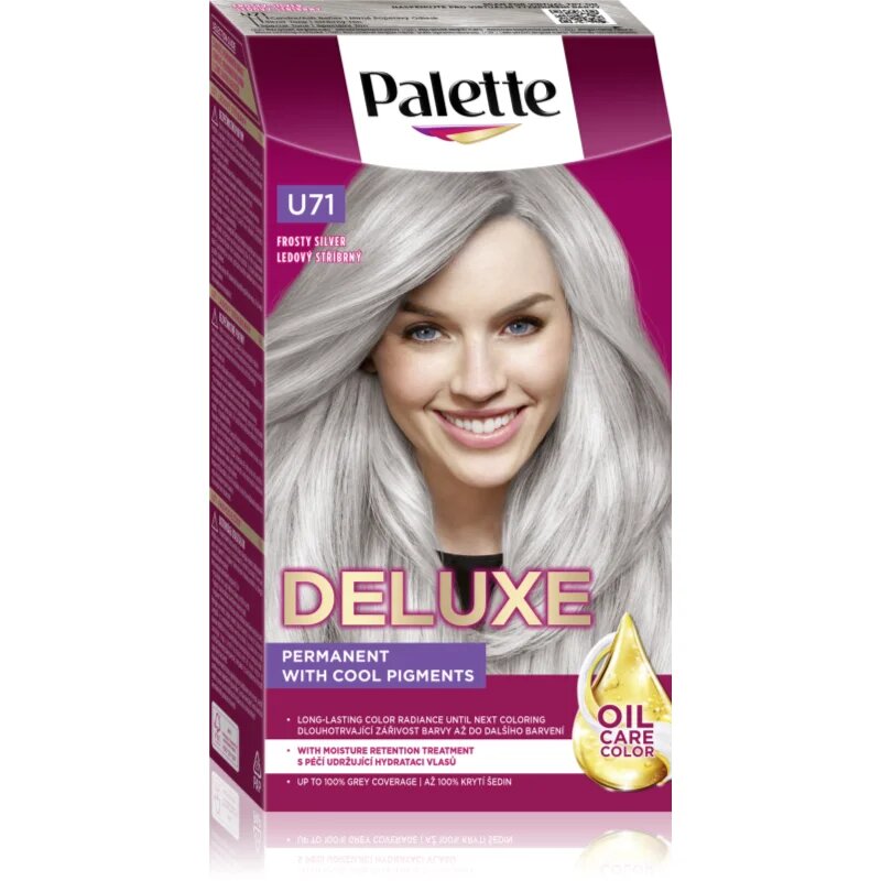 Schwarzkopf Palette Deluxe перманентната боя за коса цвят U71 Frosty Silver 1 бр.