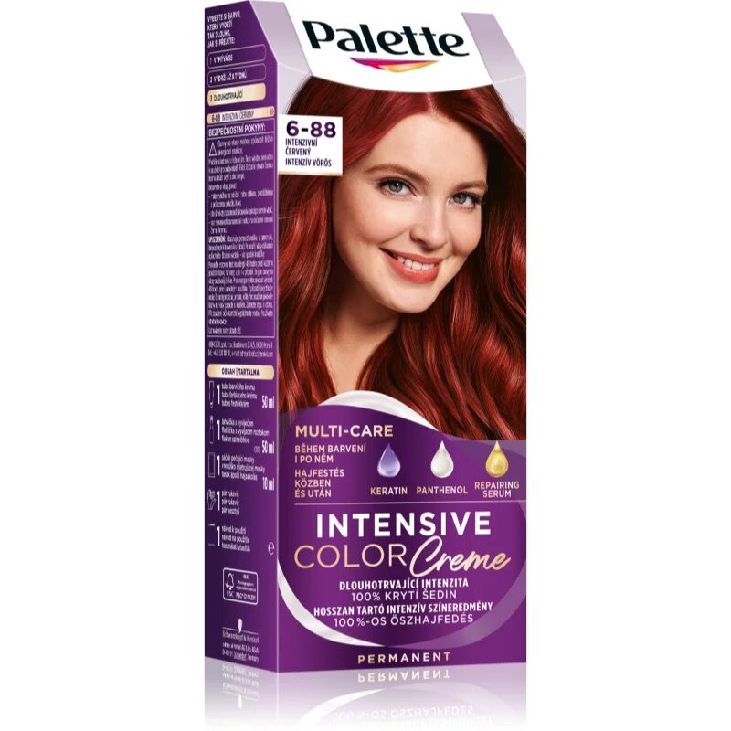 Schwarzkopf Palette Intensive Color Creme перманентната боя за коса цвят 6-88 (RI5) Intensive Red 1 бр.