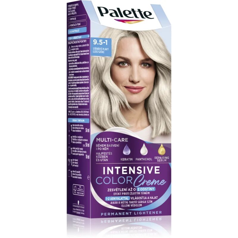 Schwarzkopf Palette Intensive Color Creme перманентната боя за коса цвят (C9) 9.5-1 Silver Blond 1 бр.