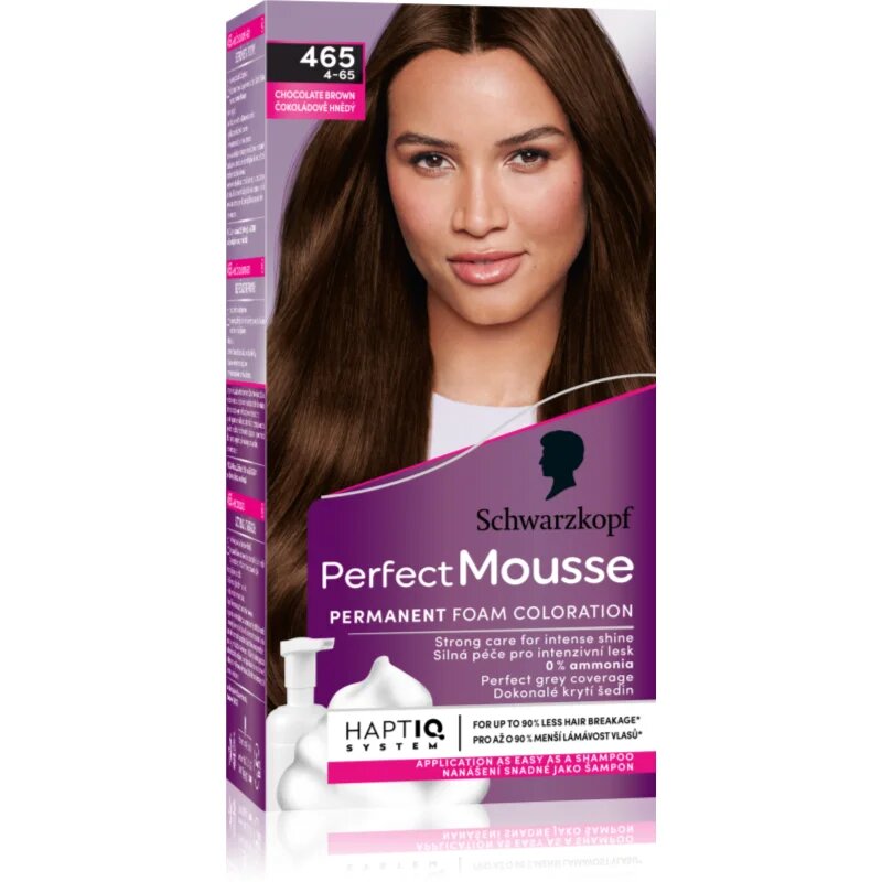 Schwarzkopf Perfect Mousse перманентната боя за коса цвят 465 Chocolate brown 1 бр.