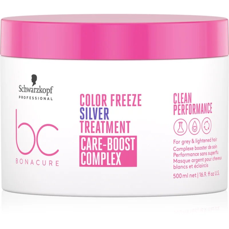 Schwarzkopf Professional BC Bonacure Color Freeze Silver интензивна маска за блонд коса и коса с кичури 500 мл.