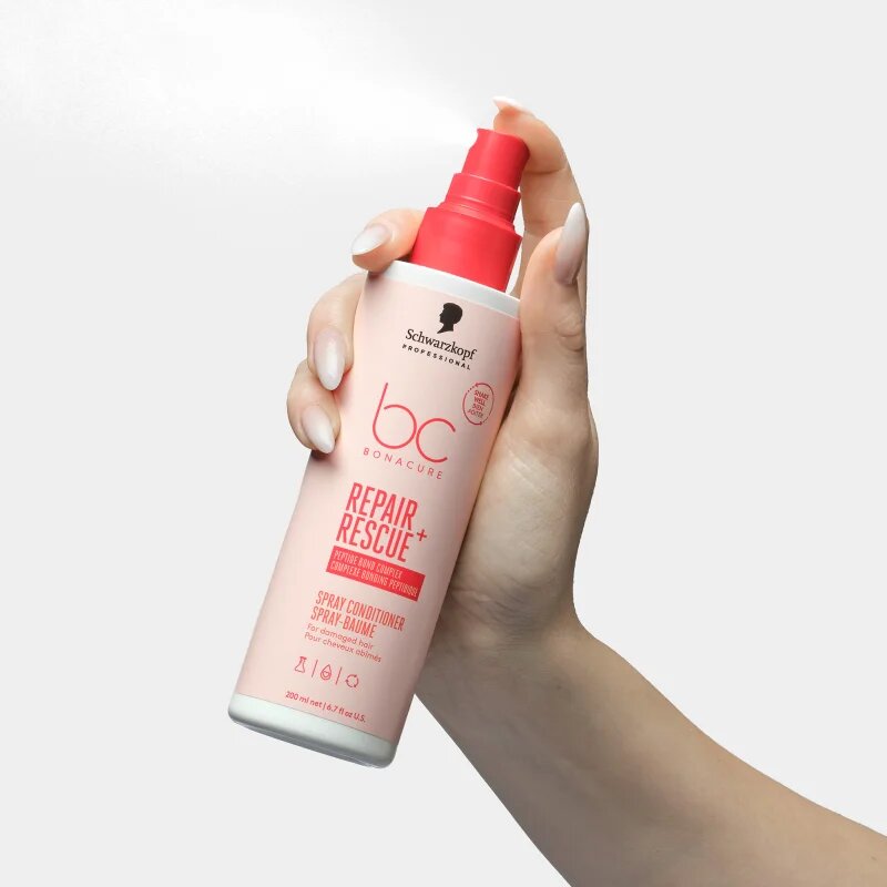 Schwarzkopf Professional BC Bonacure Repair Rescue+ балсам без отмиване за увредена коса в спрей 200 мл.