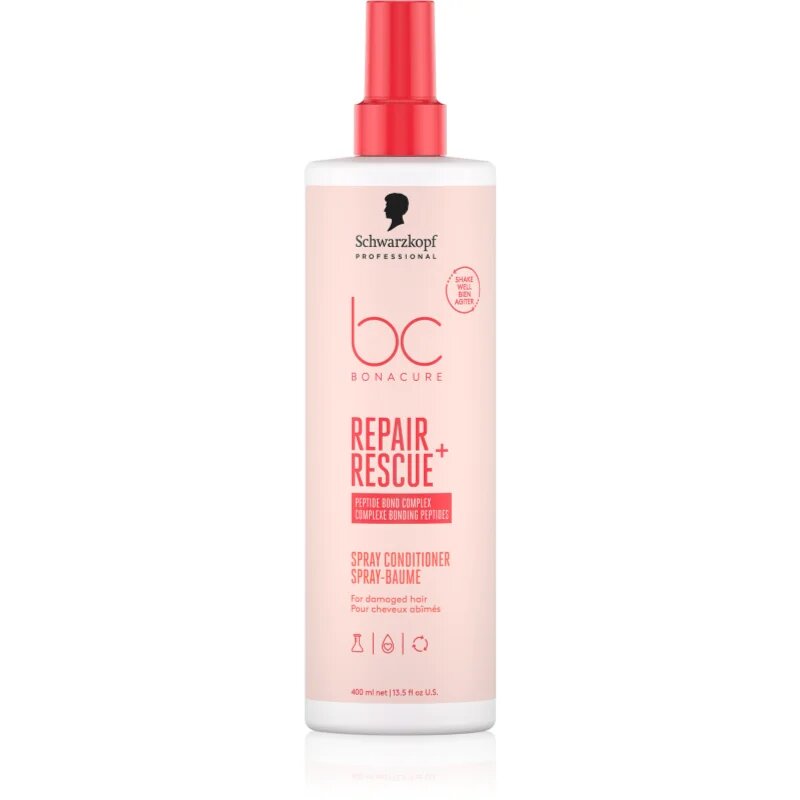 Schwarzkopf Professional BC Bonacure Repair Rescue+ балсам без отмиване за увредена коса в спрей 400 мл.