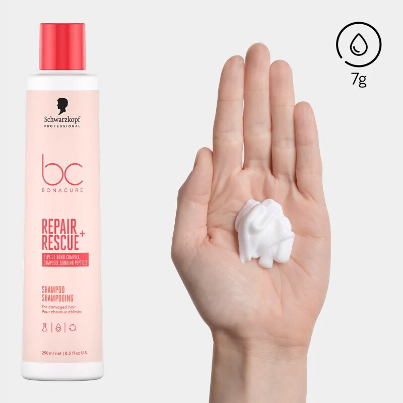 Schwarzkopf Professional BC Bonacure Repair Rescue+ грижовен шампоан за увредена коса 250 мл.