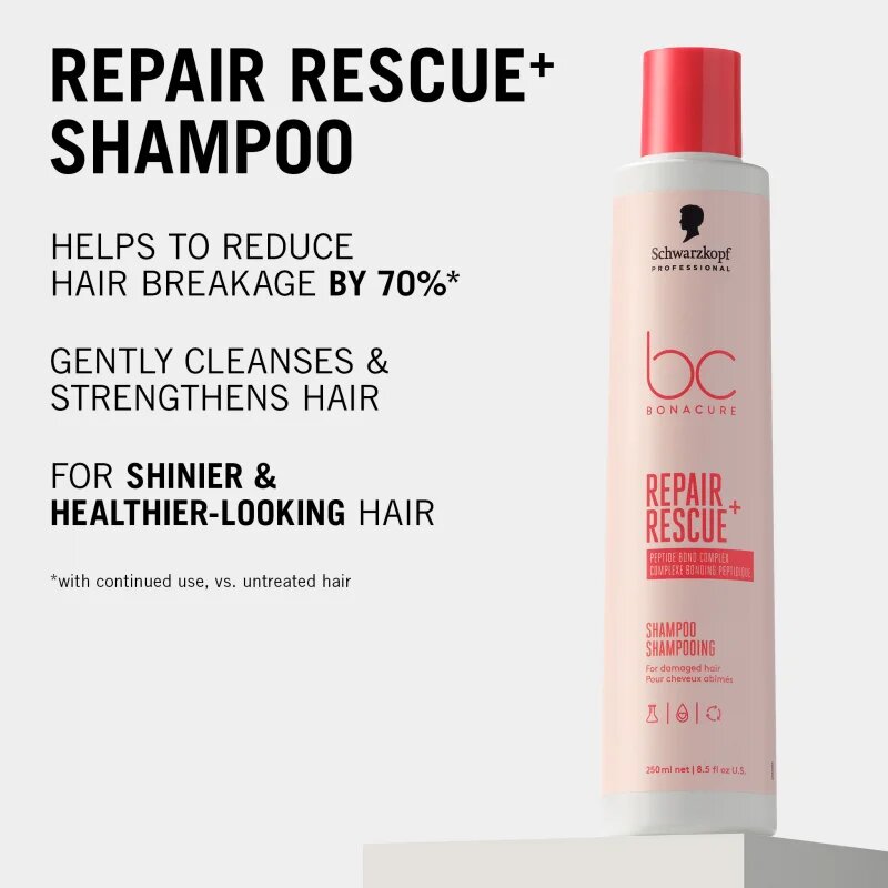 Schwarzkopf Professional BC Bonacure Repair Rescue+ грижовен шампоан за увредена коса 250 мл.