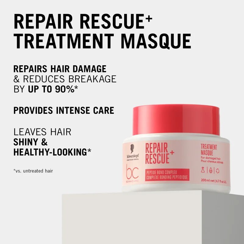 Schwarzkopf Professional BC Bonacure Repair Rescue+ интензивна подхранваща маска за увредена коса 200 мл.