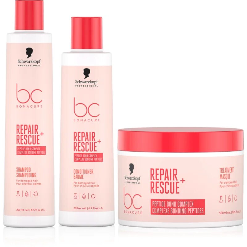 Schwarzkopf Professional BC Bonacure Repair Rescue+ комплект за увредена коса