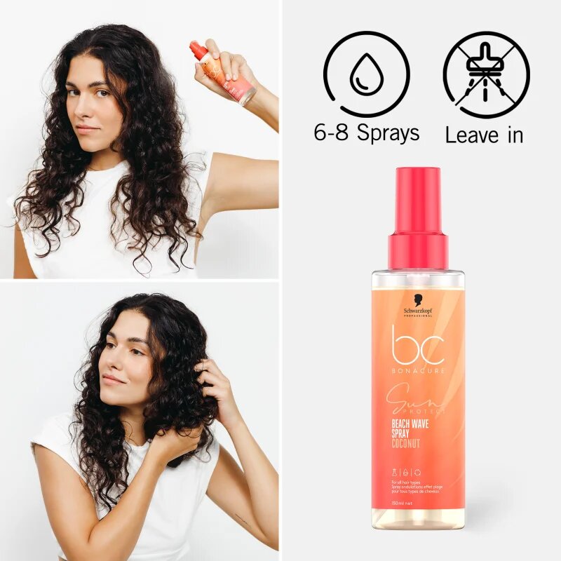 Schwarzkopf Professional BC Bonacure Sun Protect Beach Waves Spray спрей за коса за плажен ефект 150 мл.