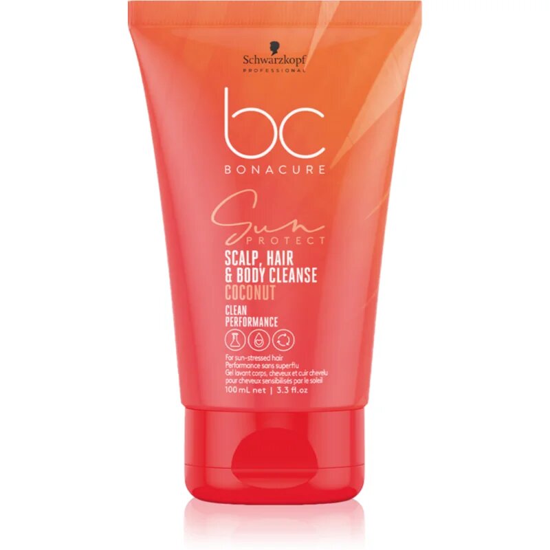 Schwarzkopf Professional BC Bonacure Sun Protect Scalp Hair & Body Cleanse шампоан за коса и тяло 100 мл.