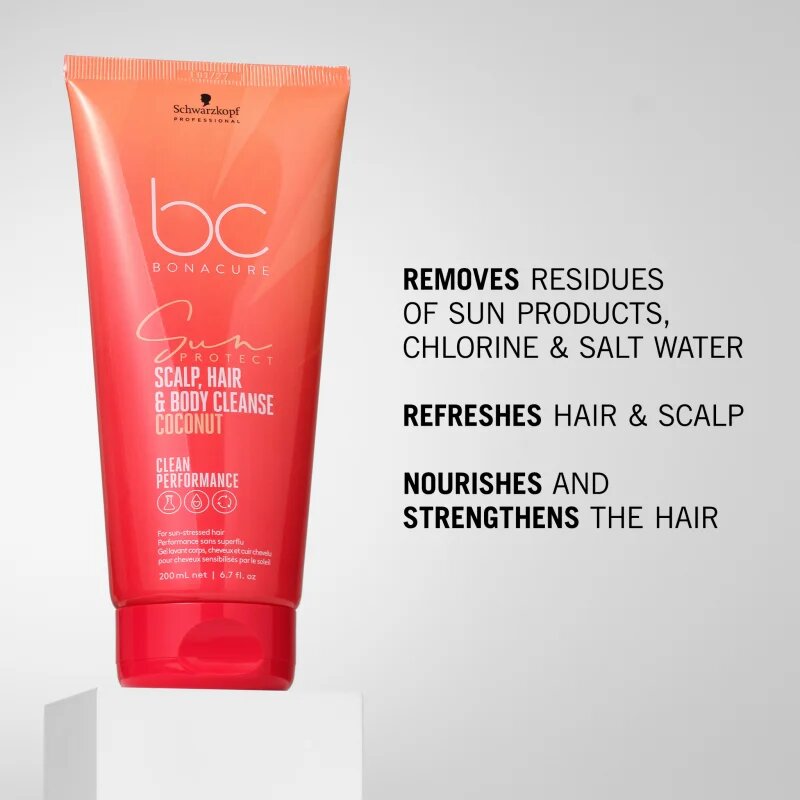 Schwarzkopf Professional BC Bonacure Sun Protect Scalp Hair & Body Cleanse шампоан за коса и тяло 100 мл.