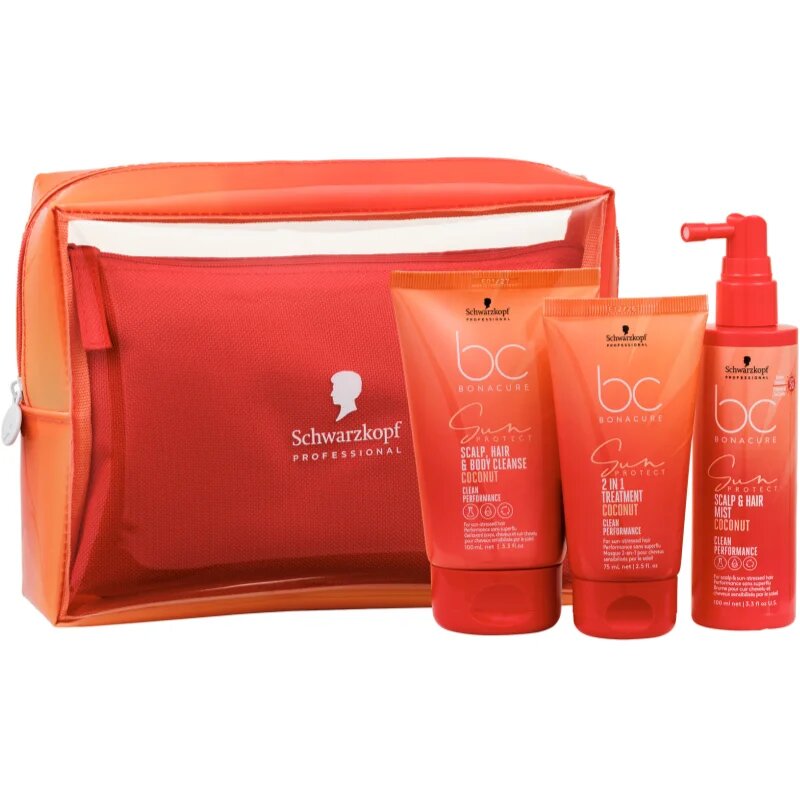 Schwarzkopf Professional BC Bonacure Sun Protect Sun Bag комплект за пътуване за изтощена от слънце коса 1 бр.