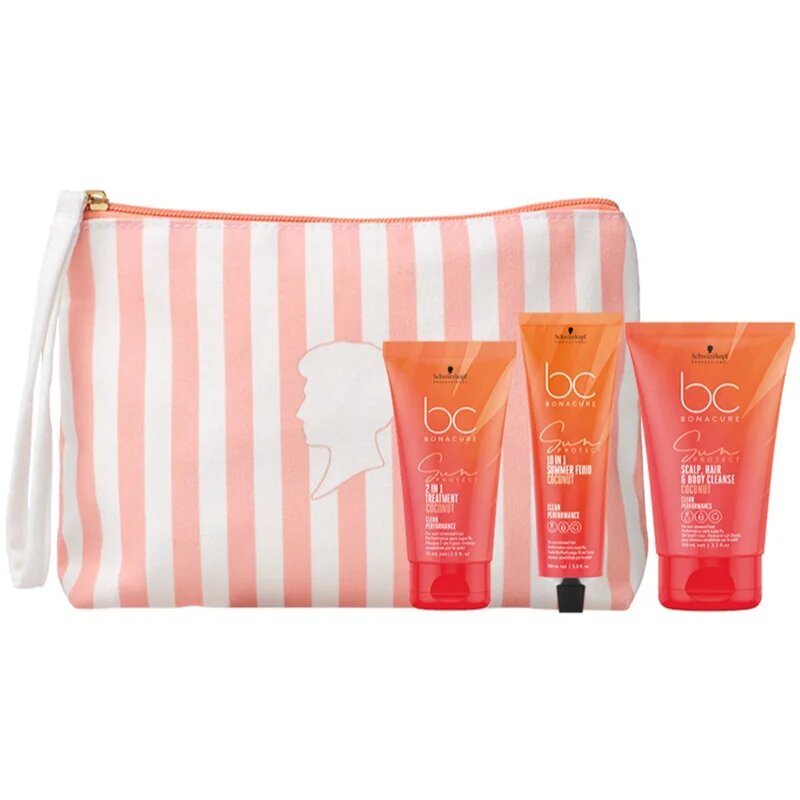 Schwarzkopf Professional BC Bonacure Sun Protect Sun Pouch комплект за пътуване За коса