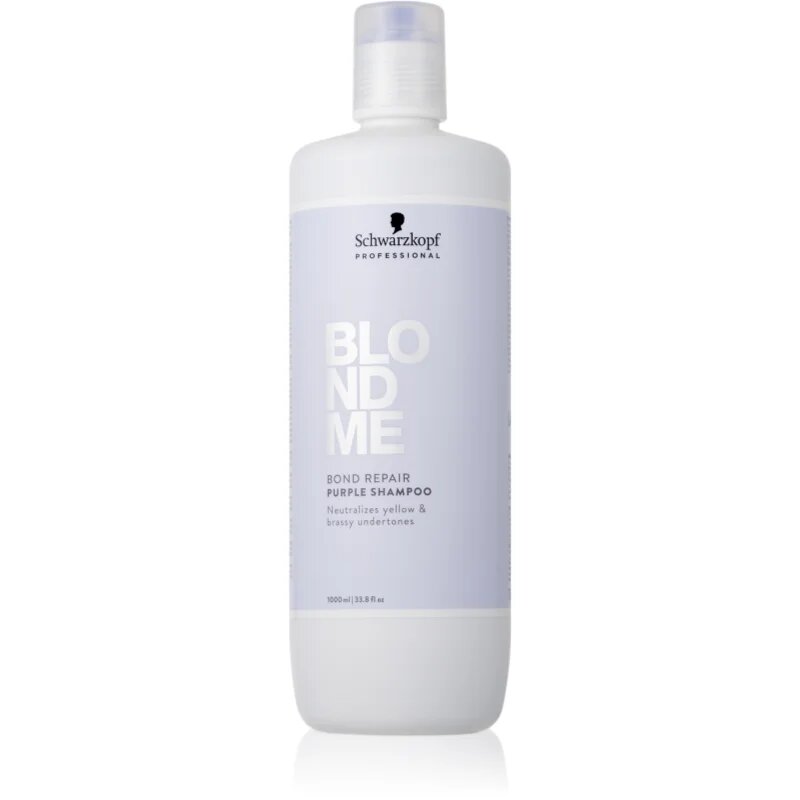 Schwarzkopf Professional Blondme Bond Repair Purple Shampoo лилав шампоан за руса коса 1000 мл.
