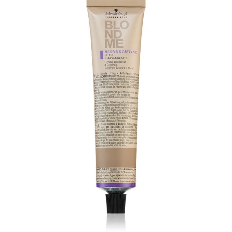 Schwarzkopf Professional Blondme Lifting изсветляваща крем за руса коса цвят Ash 60 мл.