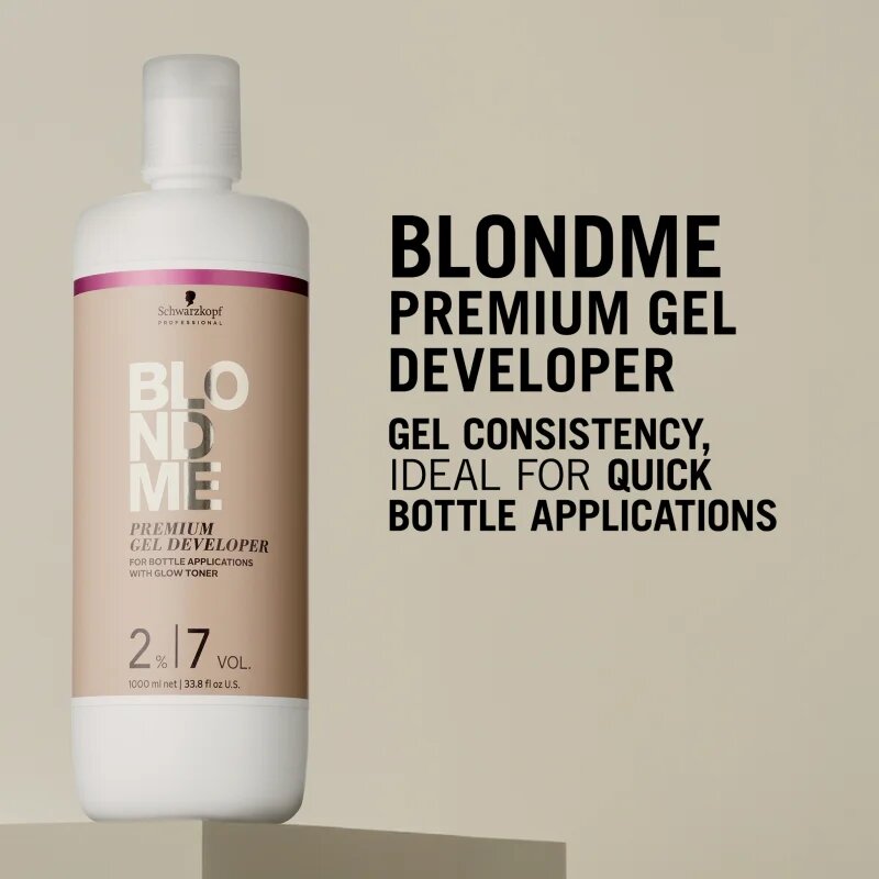 Schwarzkopf Professional Blondme Premium Gel Developer активатор за боя 2% 1000 мл.