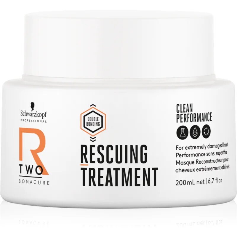 Schwarzkopf Professional Bonacure R-TWO Rescuing Treatment маска за коса за силно изтощена коса 200 мл.