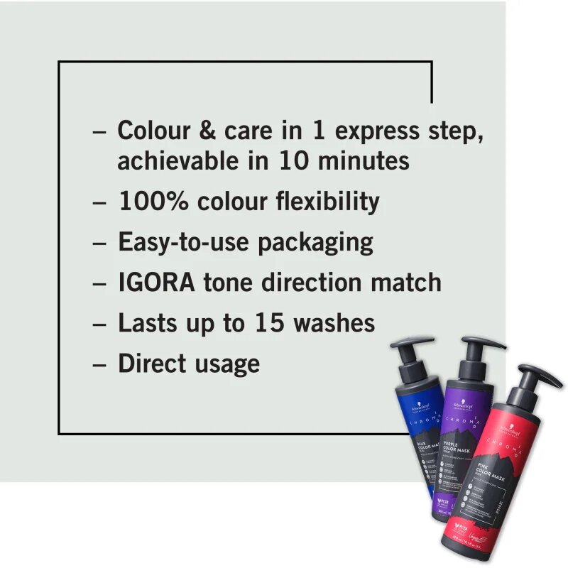 Schwarzkopf Professional Chroma ID Color Mask Интензивна възстановяваща цветна маска За коса цвят 9-12 Platinum Grey 300 мл.