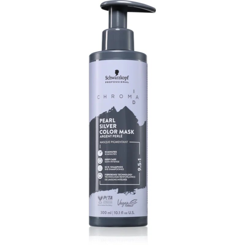 Schwarzkopf Professional Chroma ID Color Mask Интензивна възстановяваща цветна маска За коса цвят 9.5-1 Pearl Silver 300 мл.