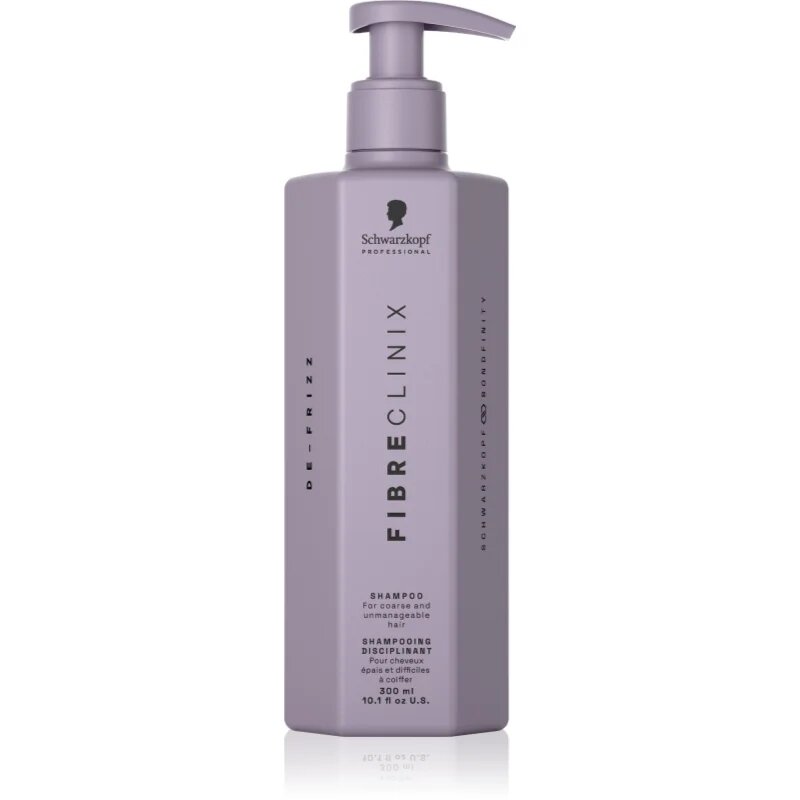 Schwarzkopf Professional Fibre Clinix De-Frizz Shampoo изправящ шампоан за непокорна коса 300 мл.