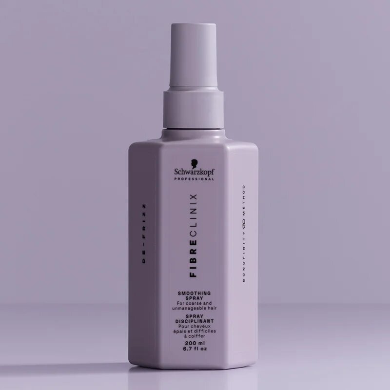 Schwarzkopf Professional Fibre Clinix De-Frizz Smoothing Spray изглаждащ спрей за непокорна коса 200 мл.
