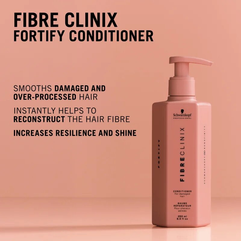 Schwarzkopf Professional Fibre Clinix Fortify Conditioner подсилващ балсам за увредена и крехка коса 250 мл.