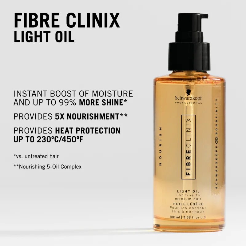 Schwarzkopf Professional Fibre Clinix Light Oil леко масло с подхранващ ефект 100 мл.
