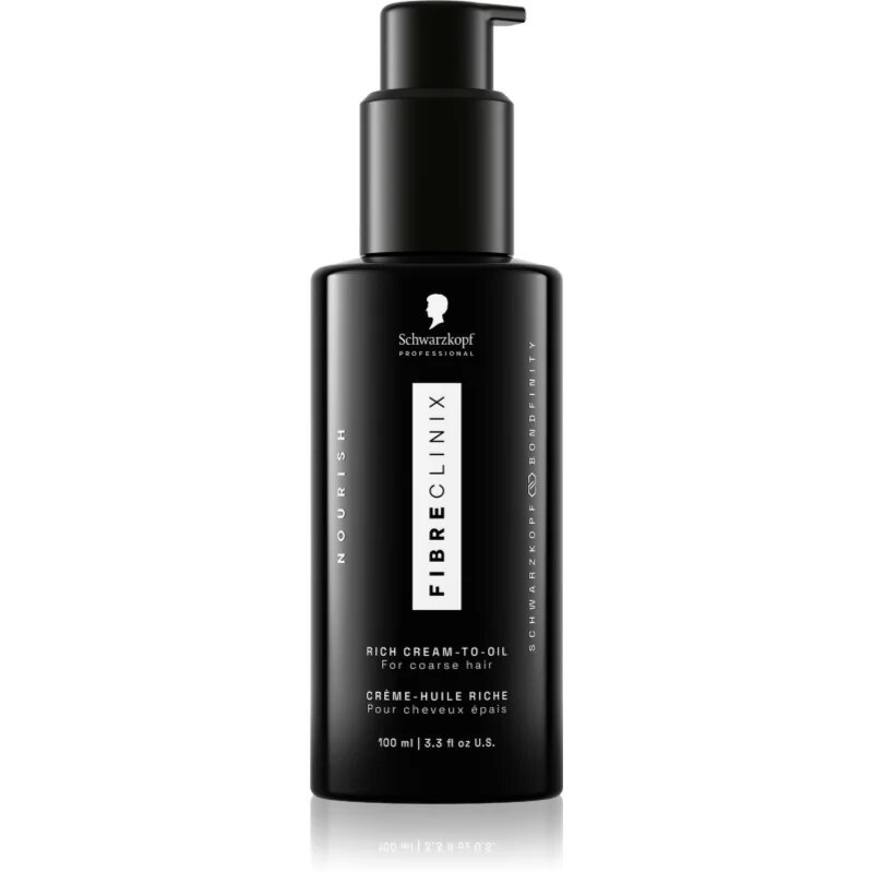 Schwarzkopf Professional Fibre Clinix Rich Cream-to-Oil подхранващо масло за непокорна коса 100 мл.