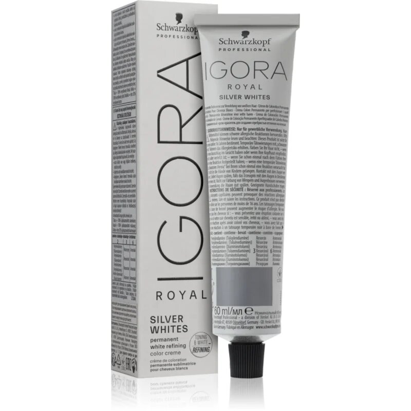 Schwarzkopf Professional IGORA Royal Absolutes SilverWhite тонираща деми-перманентна боя за коса за сива и бяла коса цвят Grey Lilac 60 мл.