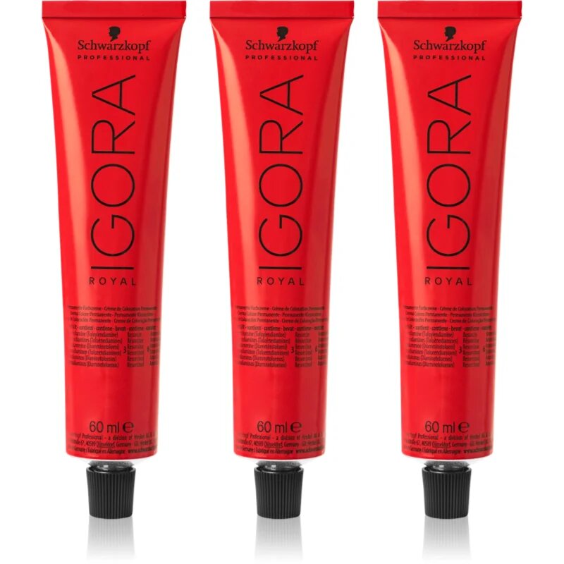 Schwarzkopf Professional IGORA Royal боя за коса изгодна опаковка цвят 6-00 Dark Blonde Natural Extra