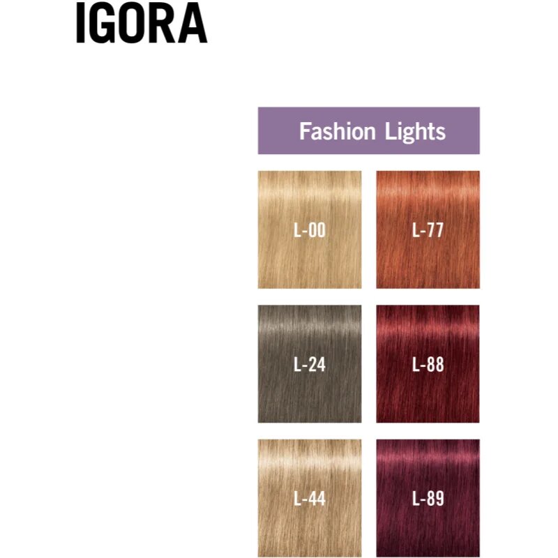 Schwarzkopf Professional IGORA Royal Fashion Lights изсветляваща крем За коса цвят L-89 60 мл.
