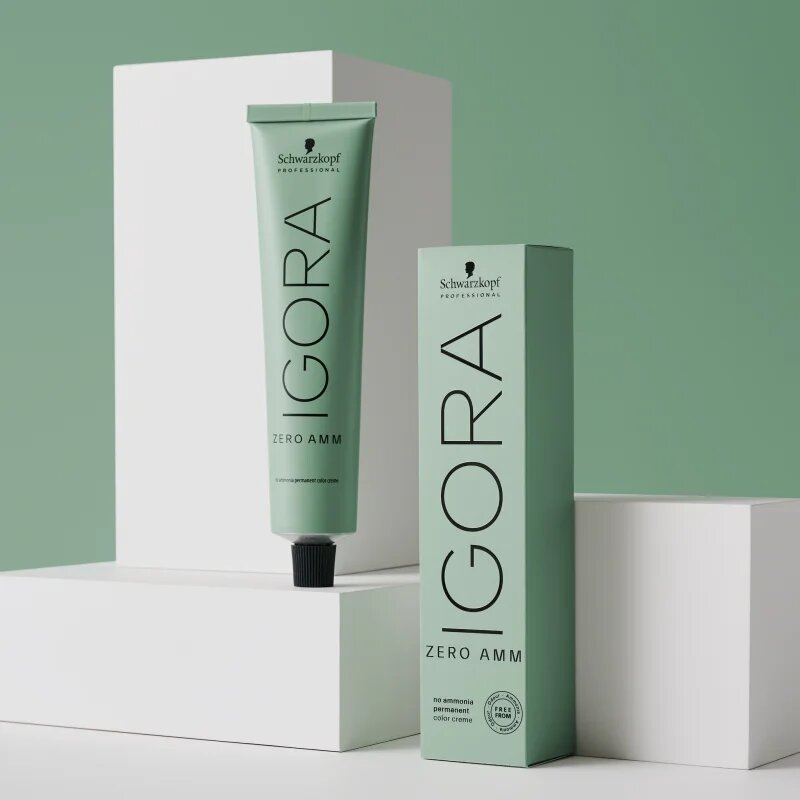 Schwarzkopf Professional IGORA ZERO AMM перманентната боя за коса без амоняк цвят 6-0 60 мл.