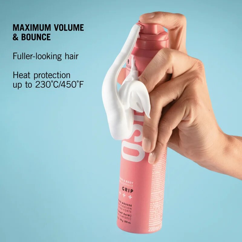 Schwarzkopf Professional Osis+ Grip пяна за коса ултра силна фиксация 200 мл.