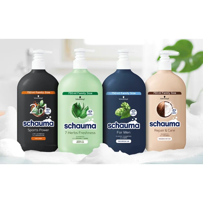 Schwarzkopf Schauma MEN душ гел и шампоан 2 в 1 за мъже Sports Power 750 мл.