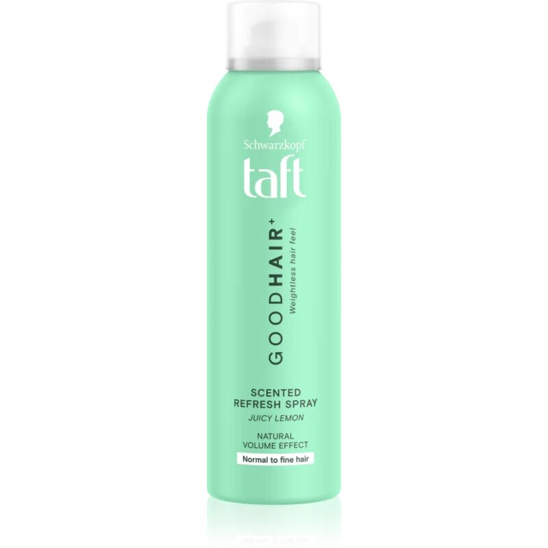 Schwarzkopf Taft Good Hair освежаващ спрей за фина към нормална коса аромати Juicy Lemon 150 мл.