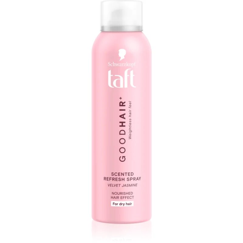 Schwarzkopf Taft Good Hair освежаващ спрей за суха коса аромати Velvet Jasmine 150 мл.