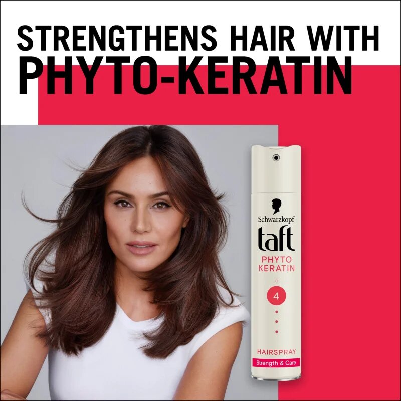 Schwarzkopf Taft Phytokeratin лак за коса със силна фиксация 250 мл.