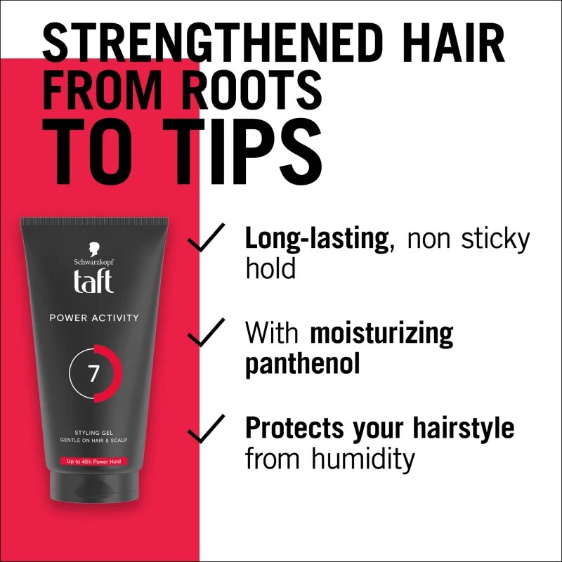 Schwarzkopf Taft Power гел за коса със силна фиксация 150 мл.