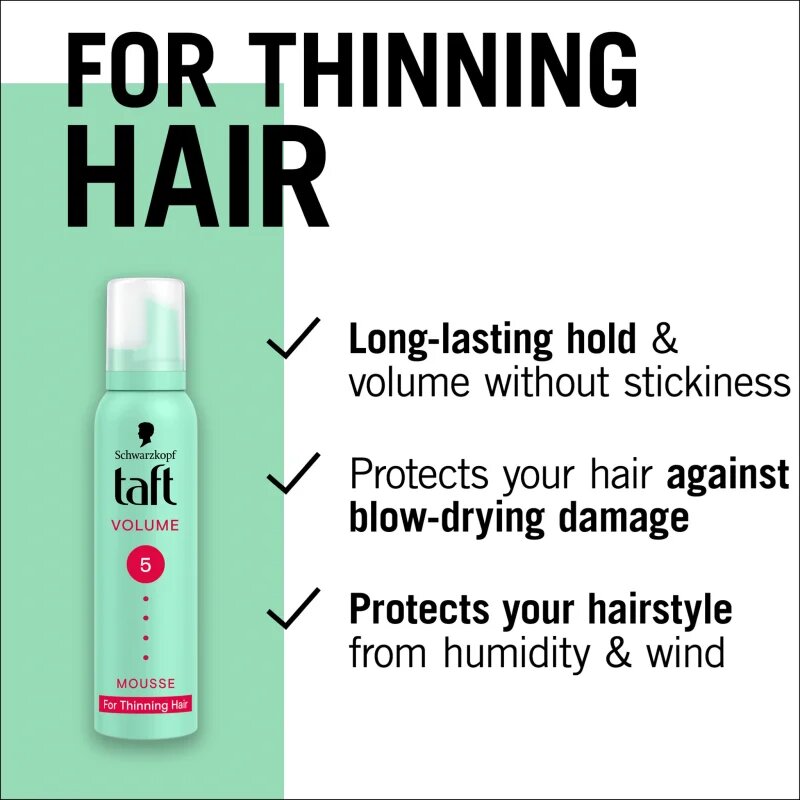 Schwarzkopf Taft Volume пяна втвърдител за тънка и изтощена коса 200 мл.