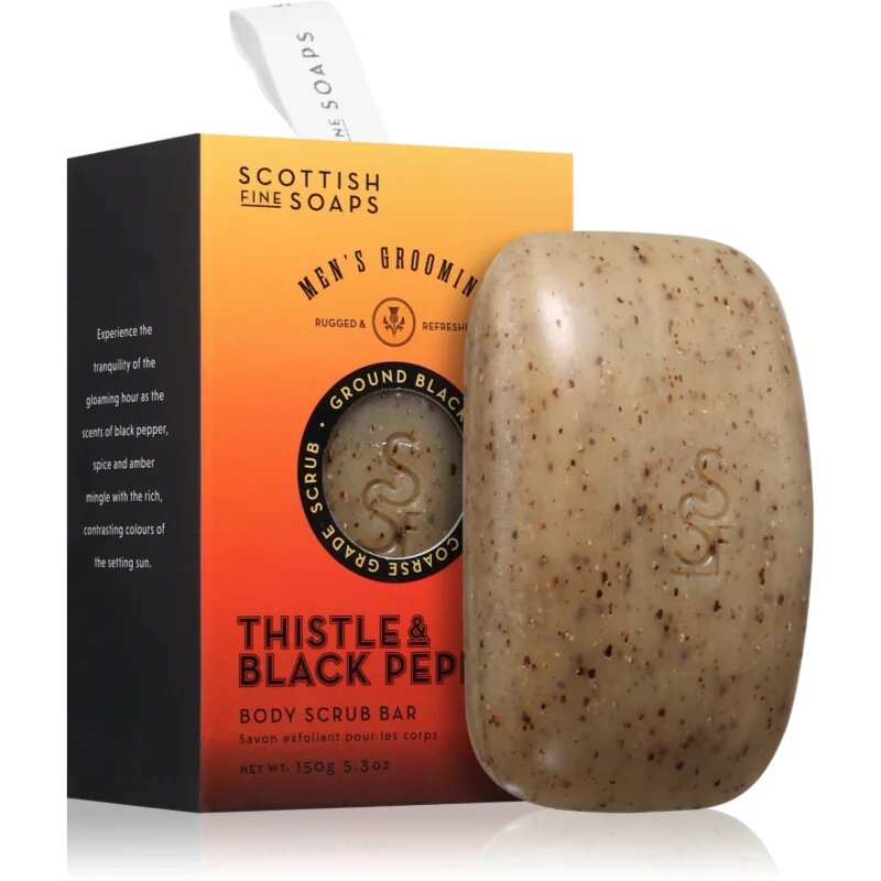 Scottish Fine Soaps Thistle & Black Pepper ексфолиращ сапун за тяло 150 гр.