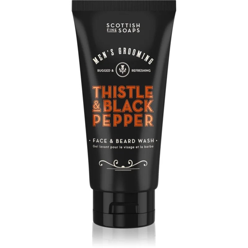 Scottish Fine Soaps Thistle & Black Pepper почистващ гел за зоната на лицето и брадата 150 мл.