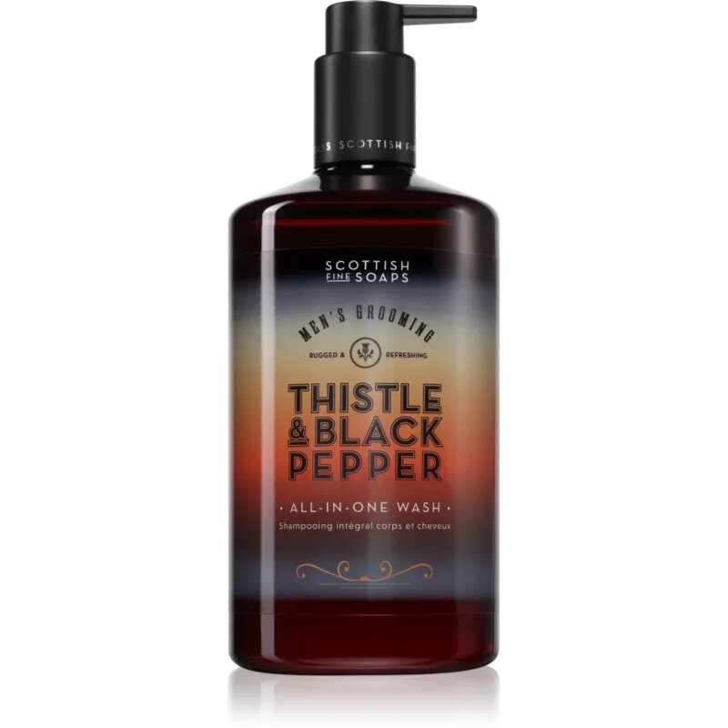 Scottish Fine Soaps Thistle & Black Pepper сапун за лице тяло и коса 500 мл.
