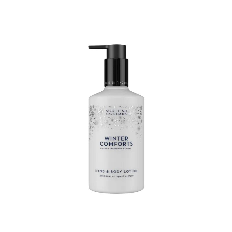 Scottish Fine Soaps Winter Comforts хидратиращо мляко за ръце и тяло аромати Toasted Marshmallow & Caramel 300 мл.