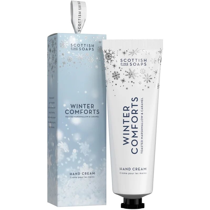 Scottish Fine Soaps Winter Comforts крем за ръце в кутия аромати Toasted Marshmallow & Caramel 75 мл.