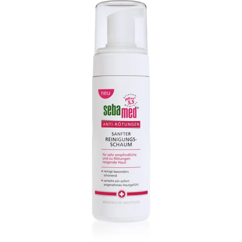 Sebamed Anti-Redness нежна почистваща пяна за чувствителна и зачервена кожа 150 мл.