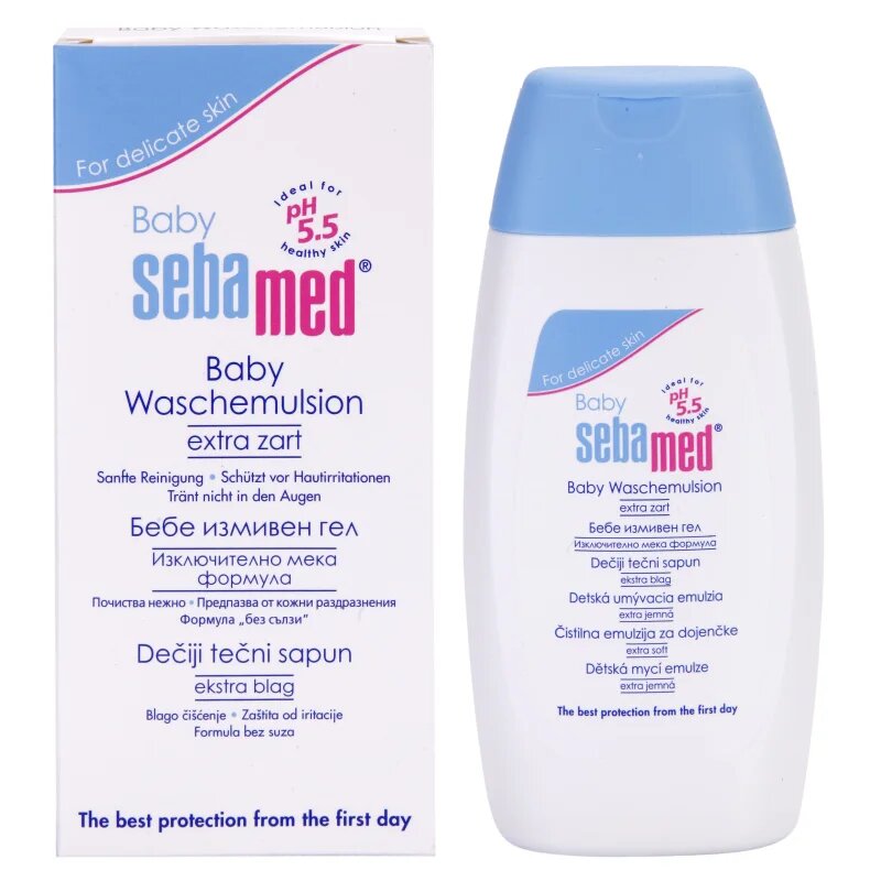 Sebamed Baby Wash изключително нежна миеща емулсия за тяло и коса 200 мл.