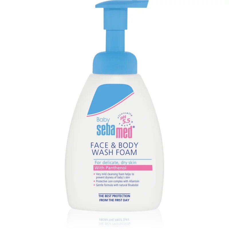 Sebamed Baby Wash изключително нежна миеща емулсия за тяло и коса 400 мл.
